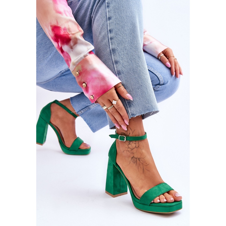 Step in style Sandály Model Merila LC-29 Green - Krok ve velkém stylu zelený 1