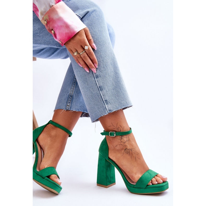 Step in style Sandály Model Merila LC-29 Green - Krok ve velkém stylu zelený 2