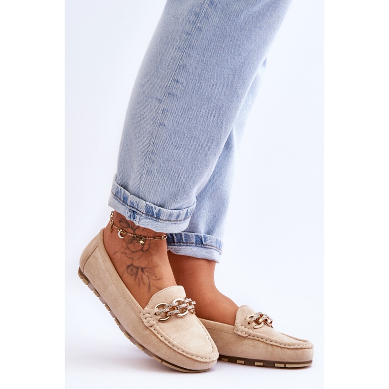 Step in style Mokasíny Model Sorento JU053 Béžová - Krok ve velkém stylu béžový 1