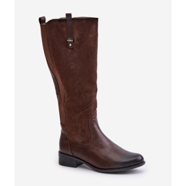 Step in style Kozačky Model Ivasira ASA198-22 Brown - Krok ve velkém stylu hnědý 2