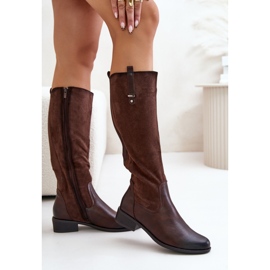 Step in style Kozačky Model Ivasira ASA198-22 Brown - Krok ve velkém stylu hnědý 3