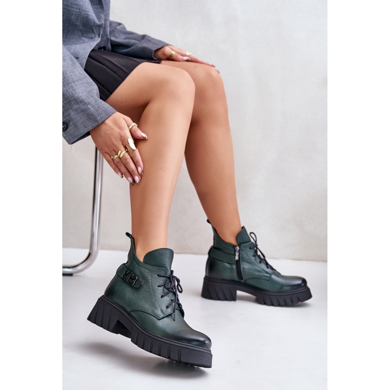 Step in style Boty Model Zazoo 60483 Dark Green - Krok ve velkém stylu zelený 1