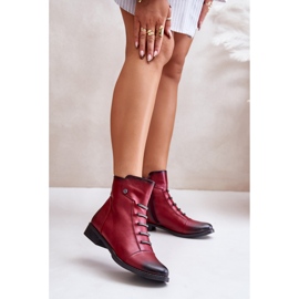 Step in style Boty Model Labise ASA62-16 Bordo - Krok ve velkém stylu červený 1