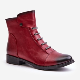 Step in style Boty Model Labise ASA62-16 Bordo - Krok ve velkém stylu červený 2