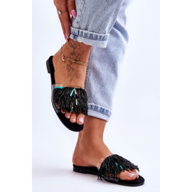 Sandálové žabky Model S.Barski KV-576-4 Black - Step in style černá 1 Sandálové žabky Model S.Barski KV-576-4 Black - Step in style černá 1