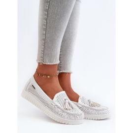 Step in style Mokasíny Model Tinami HH503-9 White - Krok ve stylu bílý 1