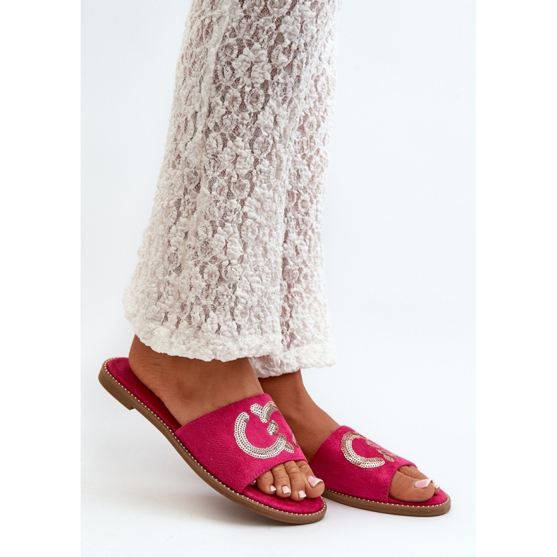 Step in style Sandálové žabky Model S.Barski KV27-052 Fuchsia - Krok ve stylu růžový 1 Step in style Sandálové žabky Model S.Barski KV27-052 Fuchsia - Krok ve stylu růžový 1