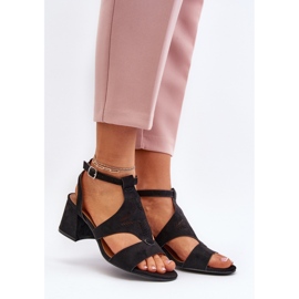 Sandály Model Eleriva N24-028 Black - Step in style černý 1