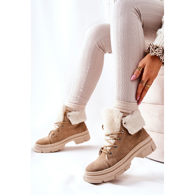 Step in style Trappers Model Karley Z653 Beige - Krok ve velkém stylu béžový 1