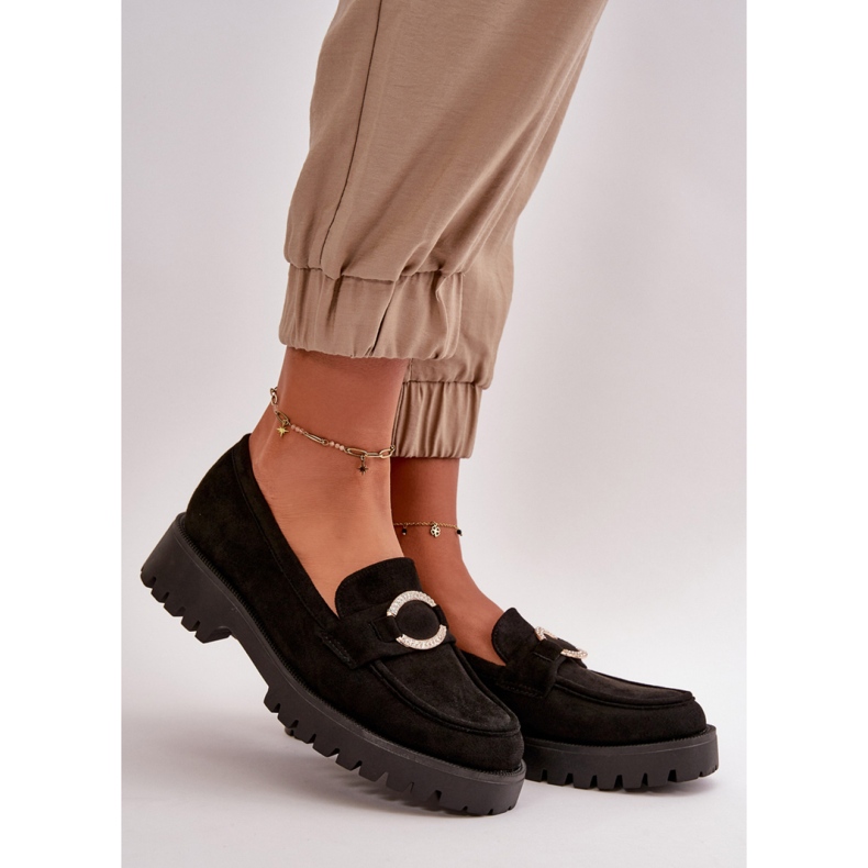 Step in style Mokasíny Model Avellina 2305 Black - Krok ve velkém stylu černý 1