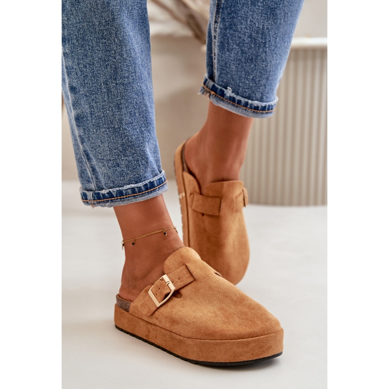 Step in style Pantofle Model Terilain TL8-123 Camel - Krok ve velkém stylu hnědý 1