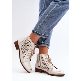 Step in style Boty Model Zazoo 2871/004 Gold - Krok ve velkém stylu žluť 2
