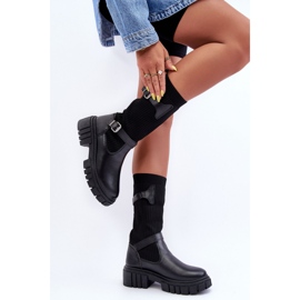 Step in style Boty Model Abroze 55-80 Black - Krok ve velkém stylu černý 1