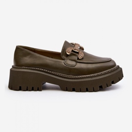Step in style Mokasíny Model Gargi H8-309 tmavě zelená – krok ve stylu 3