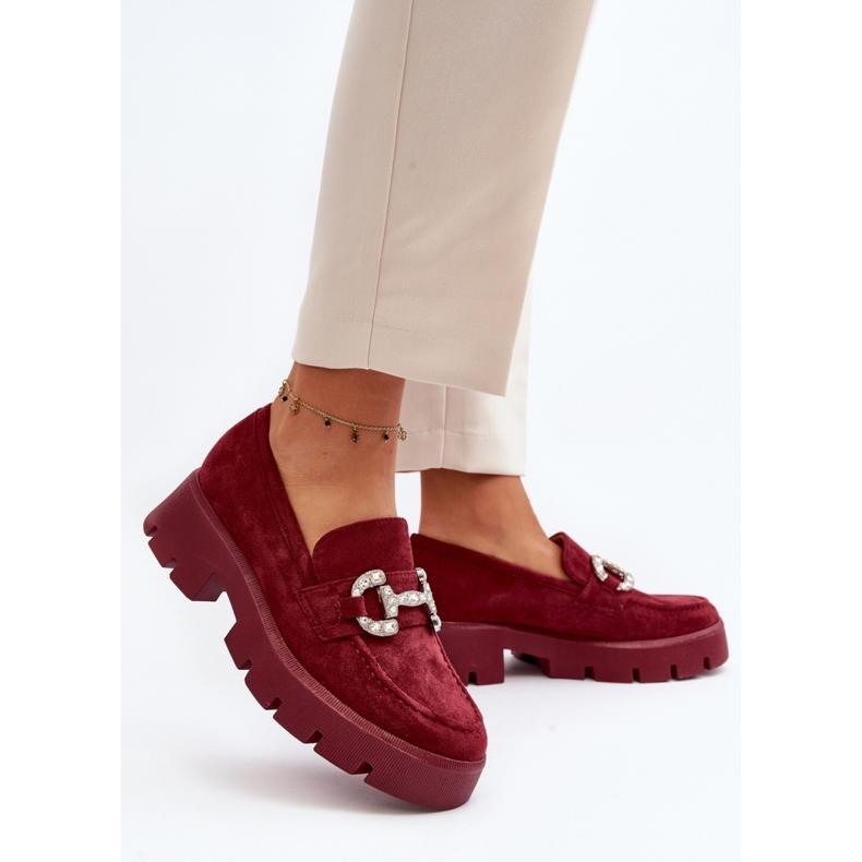 Step in style Mokasíny Model Ellise G422 Bordo - Krok ve velkém stylu červený 2
