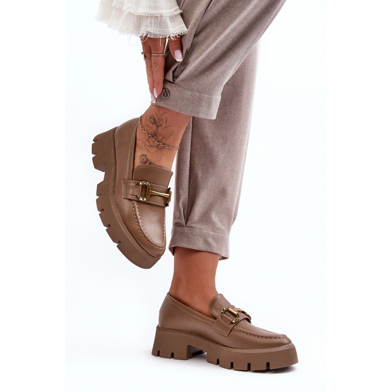 Step in style Boty Model Peuria 2644-3 Khaki Leather - Krok ve stylu béžový 1