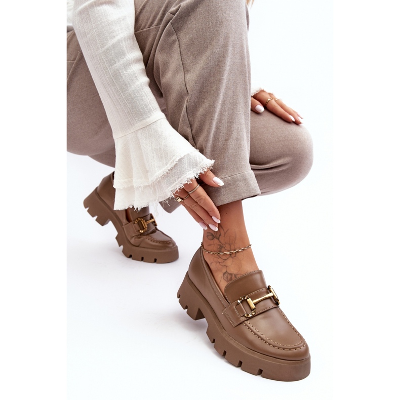 Step in style Boty Model Peuria 2644-3 Khaki Leather - Krok ve stylu béžový 2