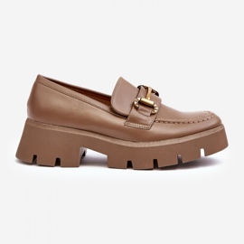 Step in style Boty Model Peuria 2644-3 Khaki Leather - Krok ve stylu béžový 3