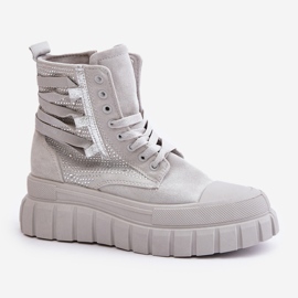 Step in style Tenisky Model Zaidria EV-337 Grey - Krok ve velkém stylu šedá 2
