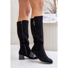 Step in style Boty Model Izanae RMR2481-3 Black Suede - Krok ve velkém stylu černá 2