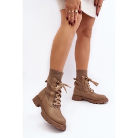 Step in style Holínky Model Gentiana 8573A Hnědá - Krok ve velkém stylu hnědý 1