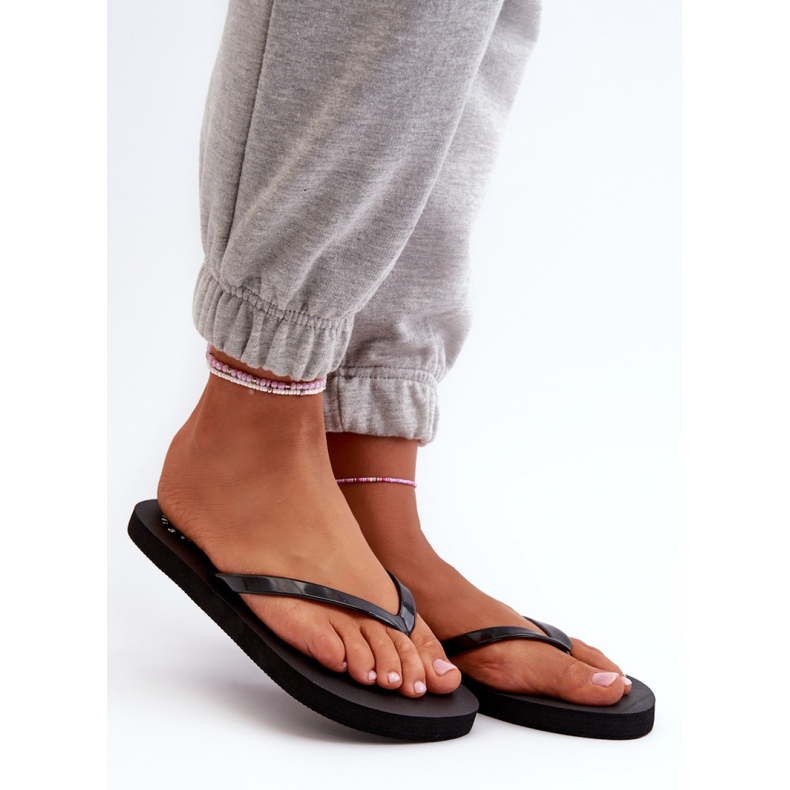 Step in style Žabkové sandály Model 4FMM00FFLIF018-21S Černé - Krok ve stylu černý 1