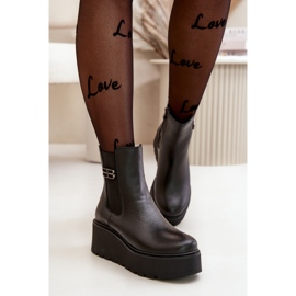 Step in style Boty Model Zazoo 60498 Black - Krok ve velkém stylu černá 1