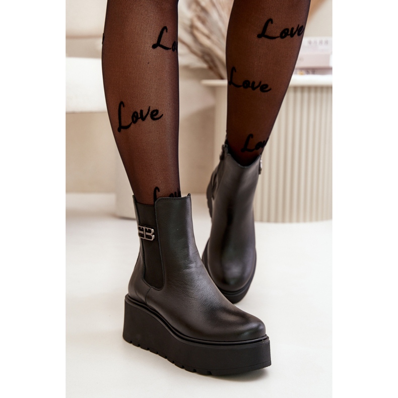 Step in style Boty Model Zazoo 60498 Black - Krok ve velkém stylu černá 1