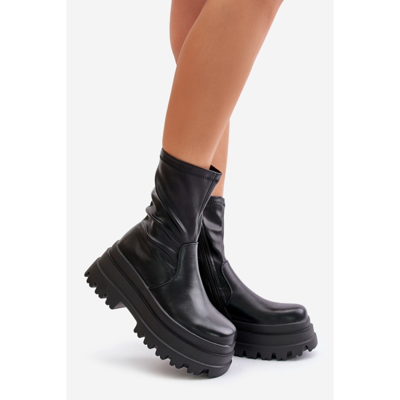 Kotníkové boty Model Florinara 52062 Black - Step in style černá 1