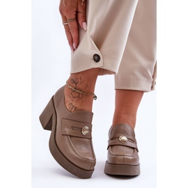 Boty Model Dunadia 20148 Dark Beige Leather - Step in style béžový 1 Boty Model Dunadia 20148 Dark Beige Leather - Step in style béžový 1