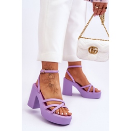 Step in style Sandály Model Shemira 78-130 Violet - Krok ve velkém stylu fialová 2