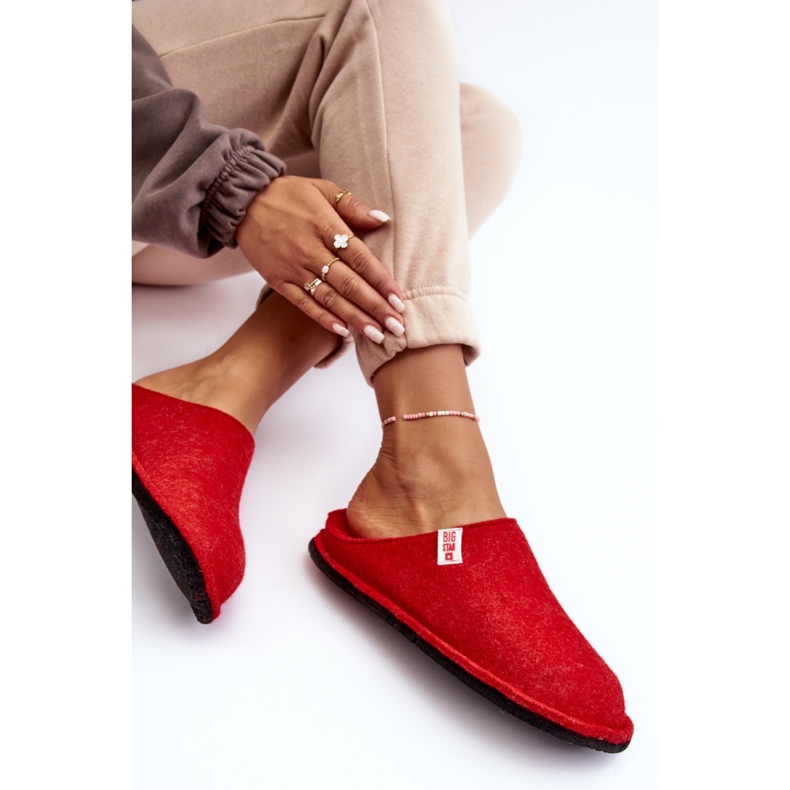 Step in style Pantofle Model Big Star KK276012 Červené - Krok ve velkém stylu červený 2