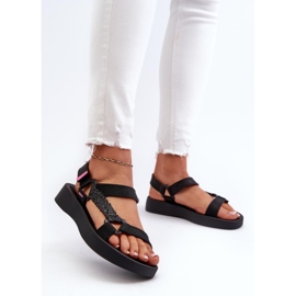 Step in style Sandály Model Zaxy LL285062 Black - Krok ve velkém stylu černý 1