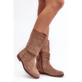 Step in style Kozačky Model Kotine 23BT35-6448 Béžová - Krok ve velkém stylu béžový 1