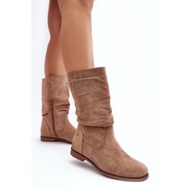 Step in style Kozačky Model Kotine 23BT35-6448 Béžová - Krok ve velkém stylu béžový 2