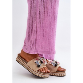 Step in style Sandálové žabky Model S.Barski HY077 Béžová - Krok ve stylu béžový 1