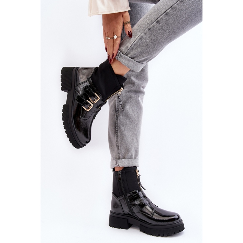 Step in style Boty Model Rellisa 168-537 Black - Krok ve velkém stylu černý 2