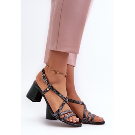 Step in style Sandály Model Maciejka 06653-09 Tmavě zelená - Krok ve stylu 1