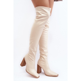 Step in style Kozačky Model Orcella 6028 Béžová - Krok ve velkém stylu béžový 1