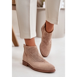 Step in style Kozačky Model S.Barski HY42-076 Béžová - Krok ve stylu béžový 1