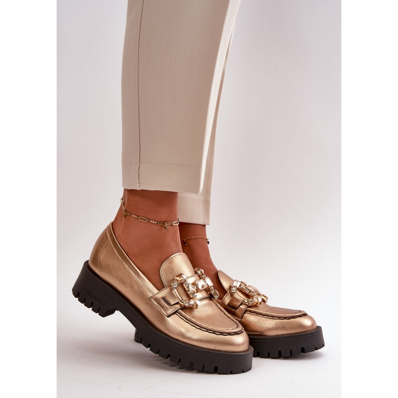 Step in style Mokasíny Model Chebello 4369 Gold - Krok ve velkém stylu žluť 1