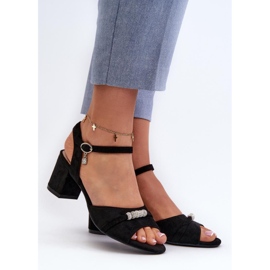 Sandály Model Narhi 20241 Black - Step in style černá 1 Sandály Model Narhi 20241 Black - Step in style černá 1