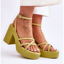 Sandály Model Shemira 78-130 Green - Step in style zelený 1
