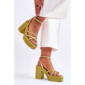 Sandály Model Shemira 78-130 Green - Step in style zelený 2