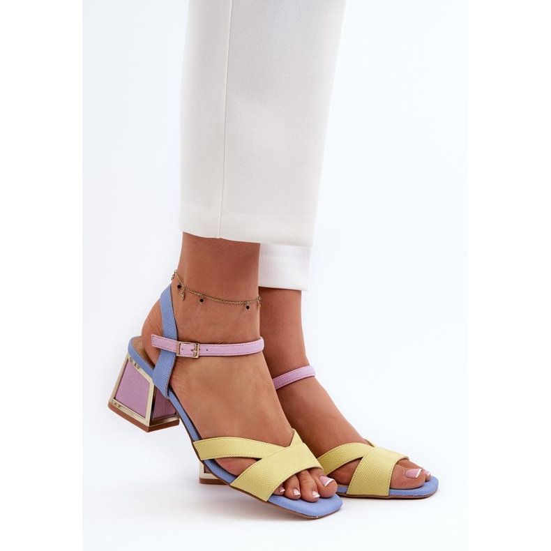 Step in style Sandály Model Da CR482 Yellow - Krok ve stylu žlutá 1 Step in style Sandály Model Da CR482 Yellow - Krok ve stylu žlutá 1