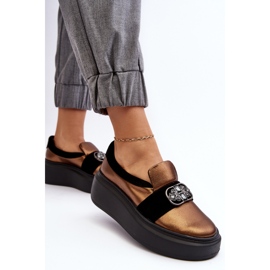 Step in style Boty Model Laura Messi 2697/744-300 Gold - Krok ve velkém stylu žlutá 2