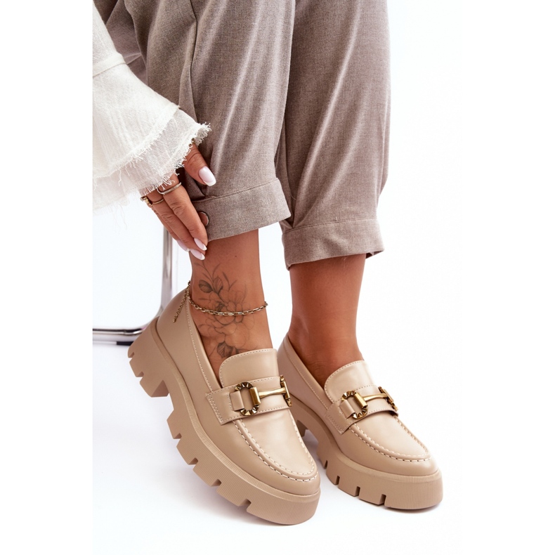 Step in style Boty Model Peuria 2644-2 Béžová kůže - Krok ve stylu béžový 1