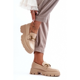 Step in style Boty Model Peuria 2644-2 Béžová kůže - Krok ve stylu béžový 2