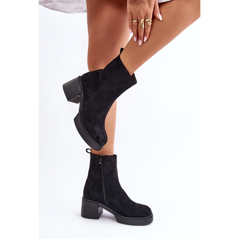 Step in style Boty Model Meriluna YK39P Black - Krok ve velkém stylu černá 1