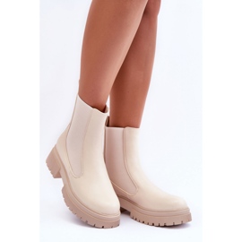 Chelsea boots Model Isminna BM67 Beige - Step in style béžový 1